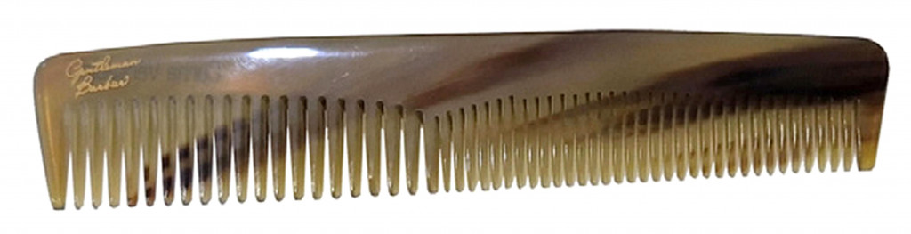 Peine de cuerno natural antiestático de 14,6 cm