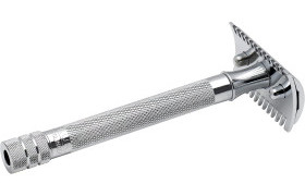 MERKUR 42 Máquina cromada. Peine cerrado