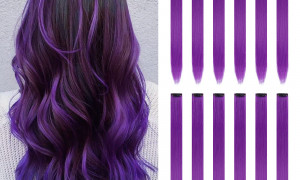 PEINADOR MORADO con clip