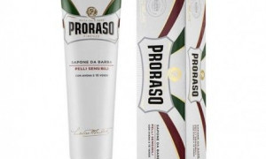PRORASO Crema afeitar té verde avena. 150 ml