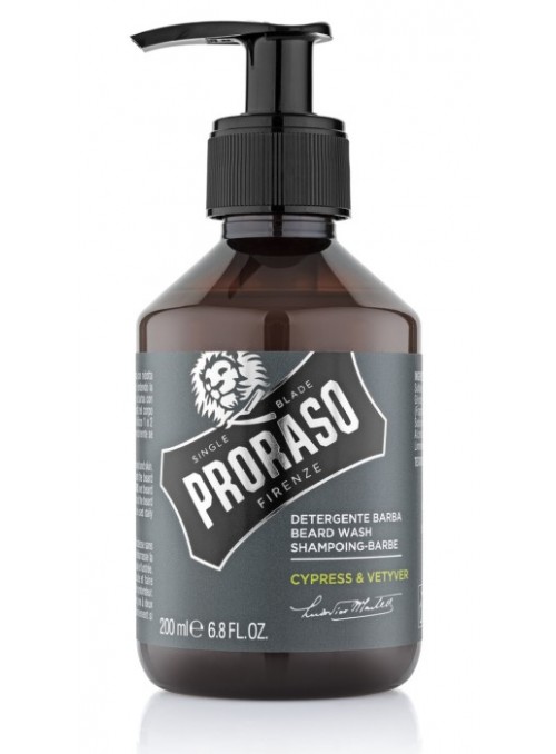 PRORASO CYPRESS VETYVER Champú barba de 200 ml