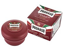PRORASO Jabón de afeitar sándalo y manteca de karité. 150 ml