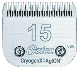 Cuchilla OSTER Size 15 profesional con tecnología Cryogen-X para barbería